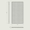 Перфорированная панель для стеллажа Ева-П40