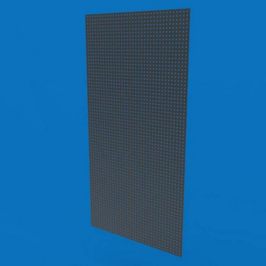 Перфорированный лист для инструментов окрашенный 100х200, ячейка 10х10 (S-1 мм) черный