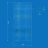 Перфорированный лист для инструментов 26x56 см