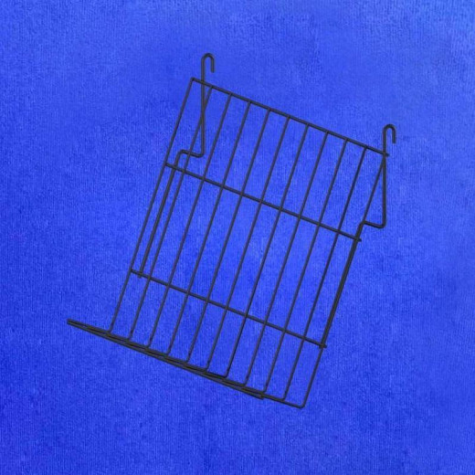 Полка наклонная на сетку 50 мм, угол наклона 70° черная