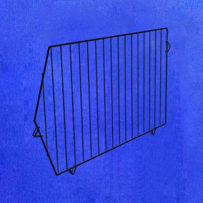 Сетчатая металлическая перегородка для овощной корзины, черная