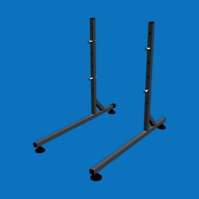 Ножки для торговой сетки в рамке, усиленные (15х15 мм), черные