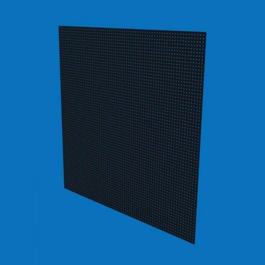 Перфорированный лист для инструментов окрашенный 100х100х1.0 (5х5), усиленный, черный