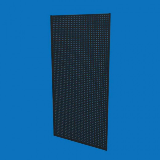 Торговая перфорированная панель 100х200, S-1 мм, (10х10) черная