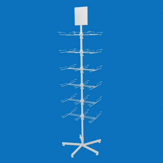 Торговая стойка для торговли витрины под пакеты с крючками