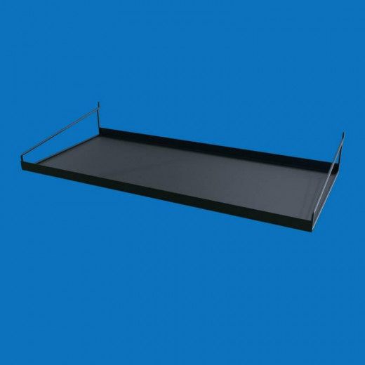 Полка для торговли навесная на перфорацию 600х270, черная