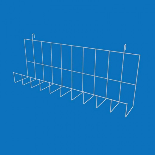 Полка пряма навесная на сетку 50 мм