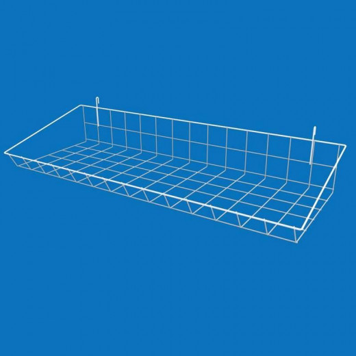 Корзина - полка навесная на сетку 75х25