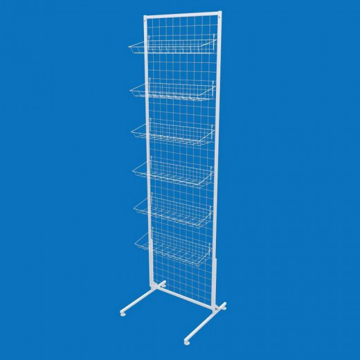 Торговая сетка-стойка 50х180 с корзинами 50х15