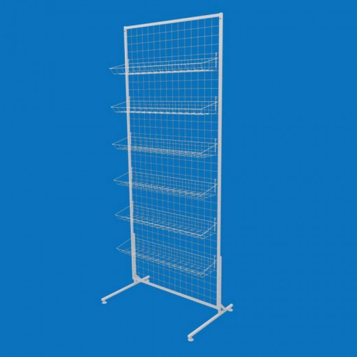 Торговая сетка-стойка 75х180 с корзинами 15х75