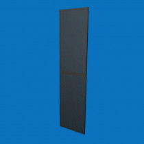 Розбірна перфорована панель для торгівлі 50×200 см, S-0,8 мм, з отвором 5х5, чорна