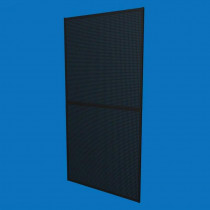 Розбірна перфорована панель для торгівлі 100×200 см, S-0,8 мм, з отворами 5х5 мм, чорна