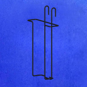 Карман под открытки А6 на сетку (КР-06), черный