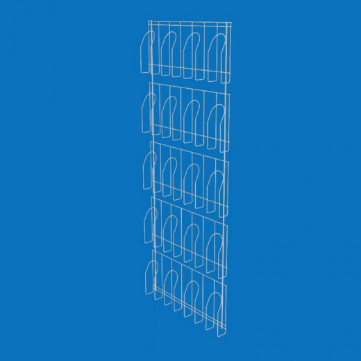 Дисплей навесной под газеты, 5 прижимных карманов