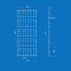 Дисплей навесной под газеты, 5 прижимных карманов