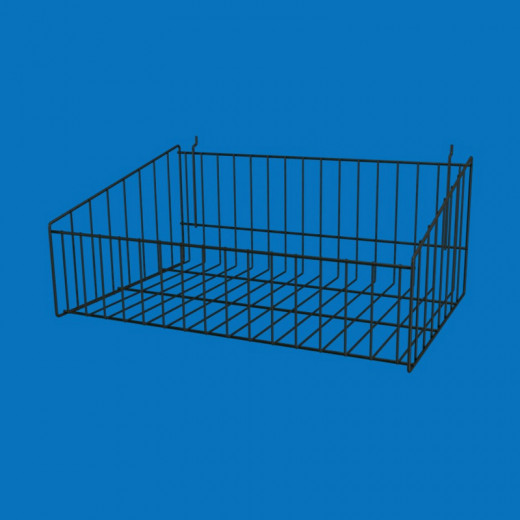 Корзина сетчатая для перфо стоек Брендовая 500х220, черная