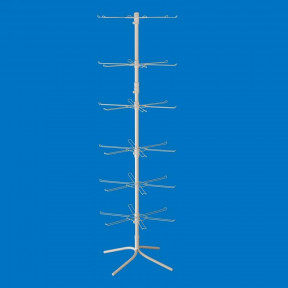 Стійка торгова для пакетів 6 ярусів з подвійними гачками (Доллі)