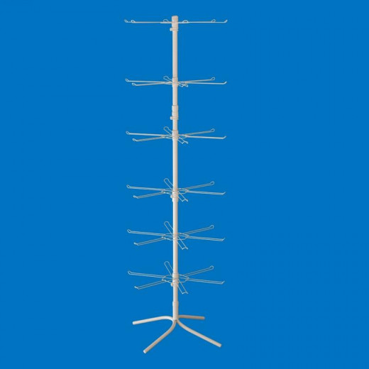 Стойка торговая для пакетов 6 ярусов с двойными крючками (Долли)