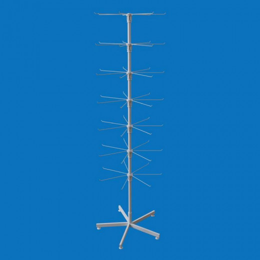 Стойка напольная Елка 49 кронштейнов (7 ярусов), 5-ти лучевая опора