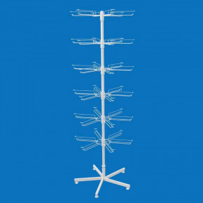 Стійка торгова для пакетів 6 ярусів з подвійними гачками з цінникотримачами (Доллі)