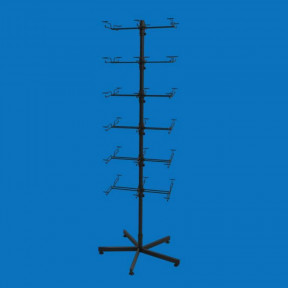 Торгова стійка під пакети з гачками і цінникотримачами (Жук-Ц)